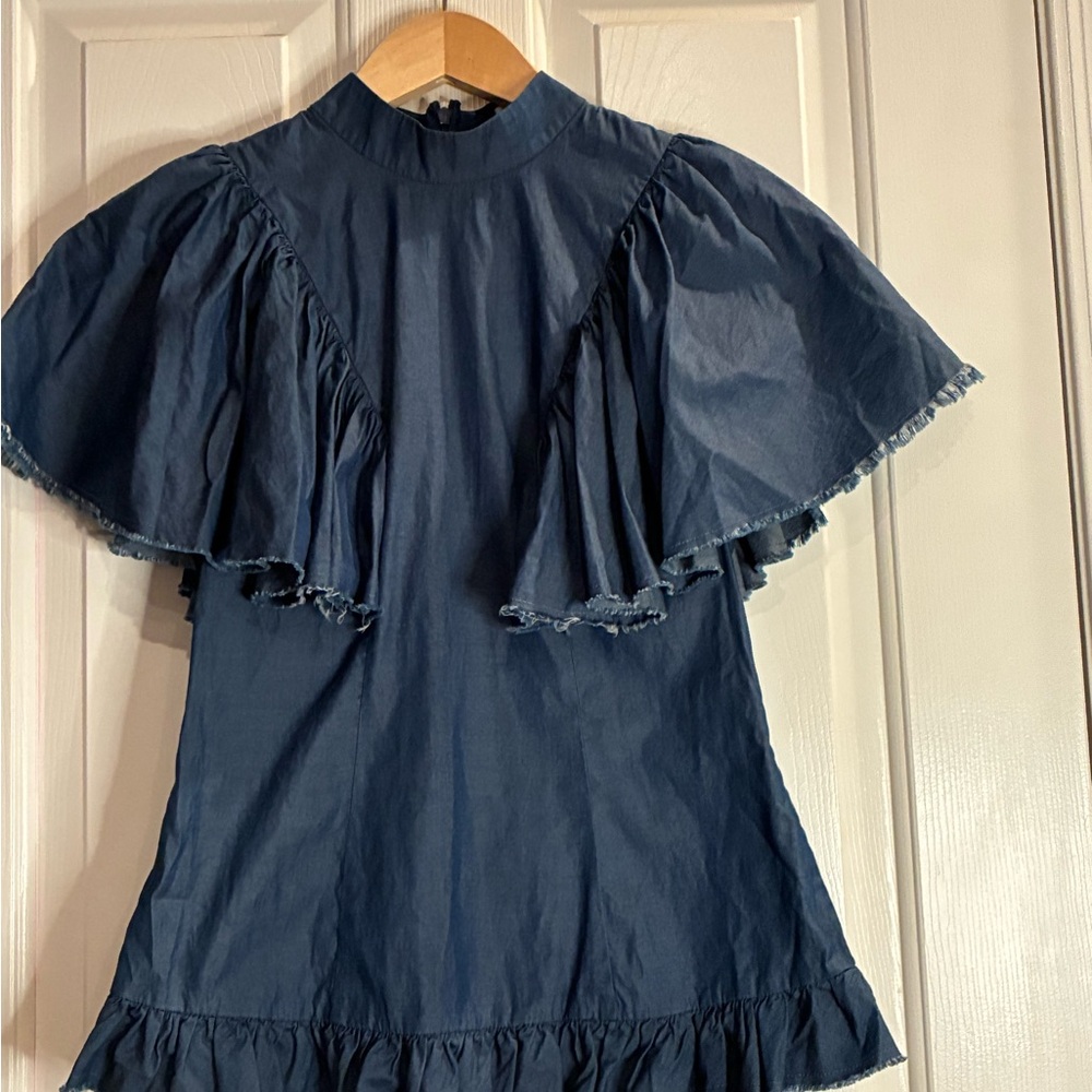 Caroline Constas Navy Blouse - Picture 3 of 11